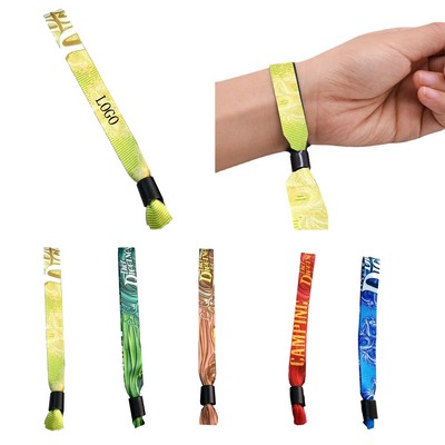Activity Disposable Polyester Wristband With Buckle