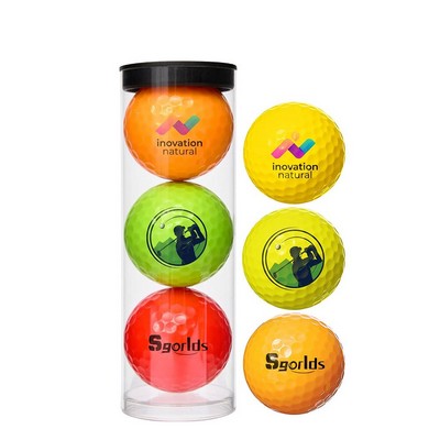 Custom Professional Colored Golf Ball (PACK OF 3 BALLS)