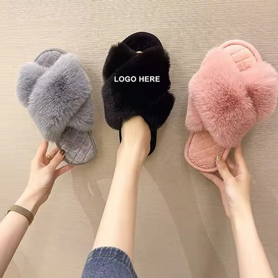 Cozy Open Toe House Slippers