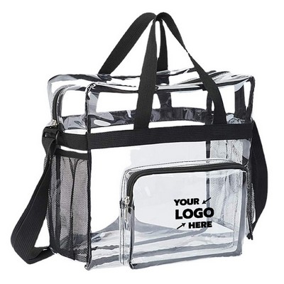 Clear Tote Lunch Bag with Reinforced Straps