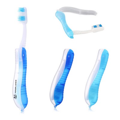 Travel Toothbrush With Folding Case
