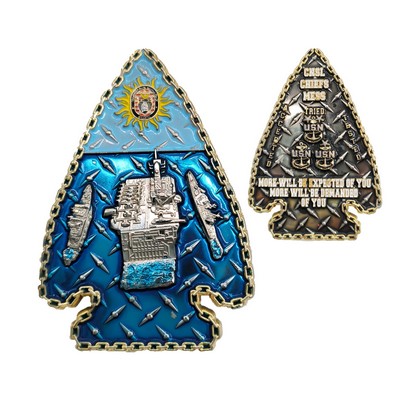 Alien Zinc Alloy Commemorative Coin Badge