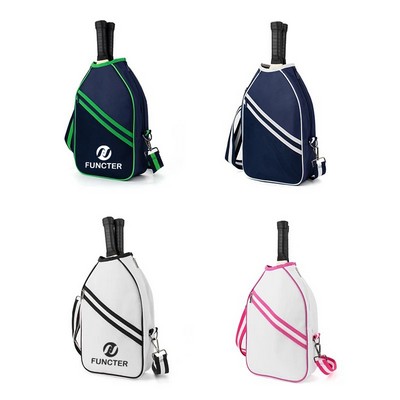 Single Shoulder Zipper Soldier Table Tennis Racket Protective Bag