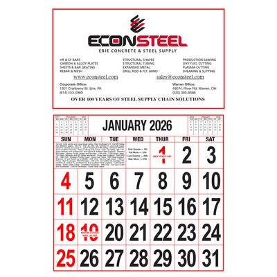 Apron Style Calendar