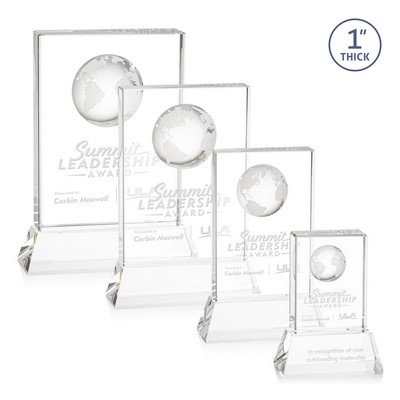 Ambassador Globe Award on Base - Clear