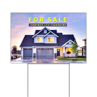 12"x18" Custom Yard Sign - Double Sided (Banner Only)