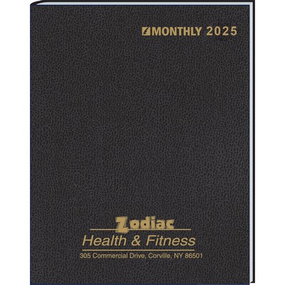 Ruled Monthly Format Stitched to Cover Desk Planner : 2026