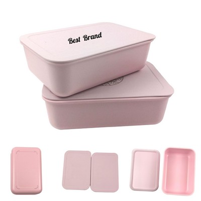 Bamboo Fiber Lunch Box With Lid
