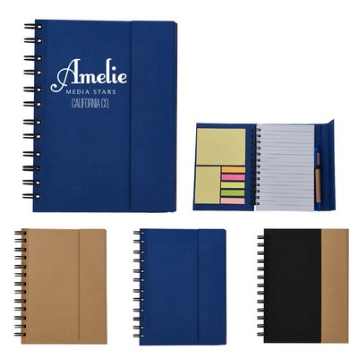 Spiral Notebook with Sticky Note