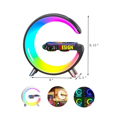 Smart LED Table Lamp Wireless Charger Alarm Clock