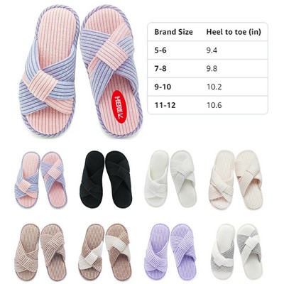 Cross Bow House Slippers