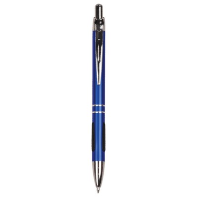 Pen with Silver Trim and Gripper