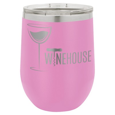 Polar Camel 12 oz. Light Purple Stemless Wine Tumbler
