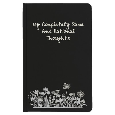 5.25" x 8.25" Black LazerBurst Journal
