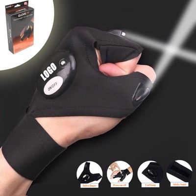 LED Flashlight Gloves for Hands-Free Illumination