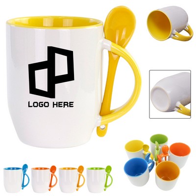 Coffee Tea Mug W/ Spoon