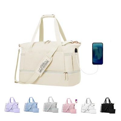 Gym Bag with USB Charging Port