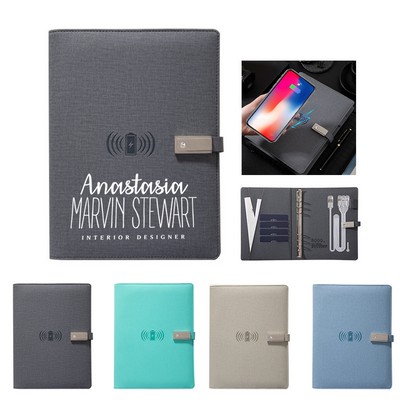 Wireless Charging Business Notebook