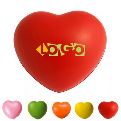 Custom Heart-Shaped Stress Balls for Valentine's Day & Heart Wellness, Minimum Order 50pcs