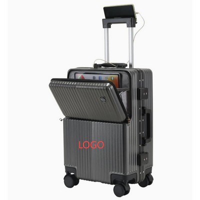 2 Piece Set 20In/24In Abs/Pc Front-Opening Travel Luggage