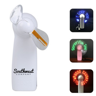 Handheld Fan with LED
