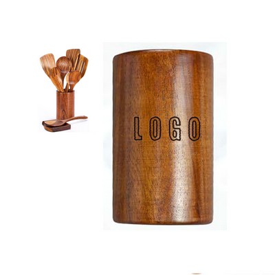 Wooden Utensil Holder
