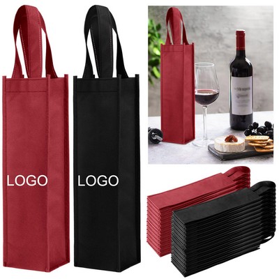 Non Woven Wine Tote Bag With Carry Handle