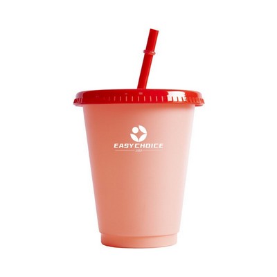 Heat-sensitive Color-changing Straw Cup