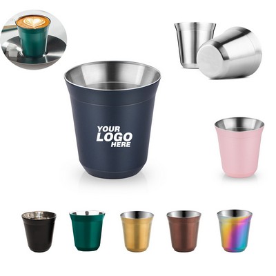 5Oz Stainless Steel Double Wall Capsule Coffee Cup