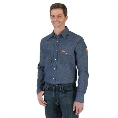 Wrangler FR Flame Resistant Long Sleeve Western Workshirt