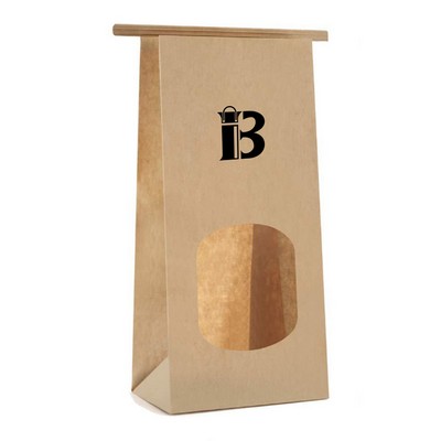 Window opening oil proof paper food packaging bag