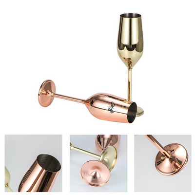 Stainless Steel Champagne Glasses
