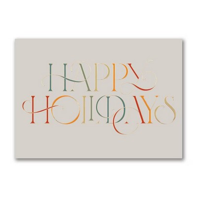 Colorful Holidays Card