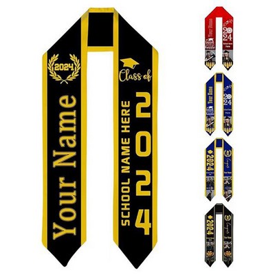 Custom 72"L Unisex Adult Honor Stole Graduation Sash