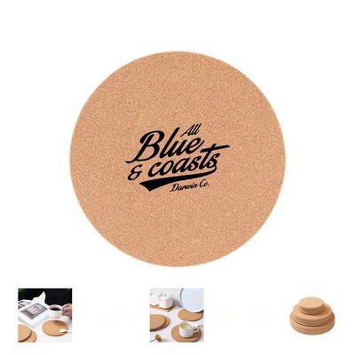 Round Cork Coaster