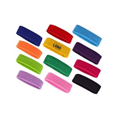 Sweatband Headband Terry Cloth Moisture Wicking