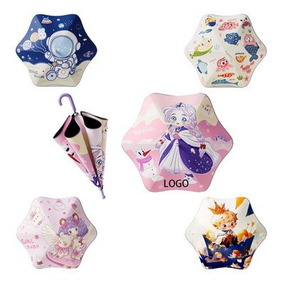 Safe Rounded Corner Children's Umbrella With Roller