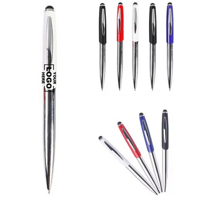 Sleek Metallic Soft-Touch Stylus Pen