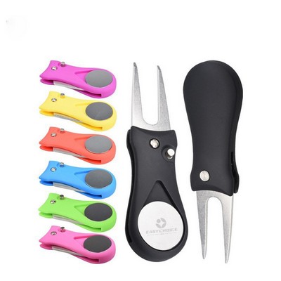 Golf Divot Tool with Ball Marker