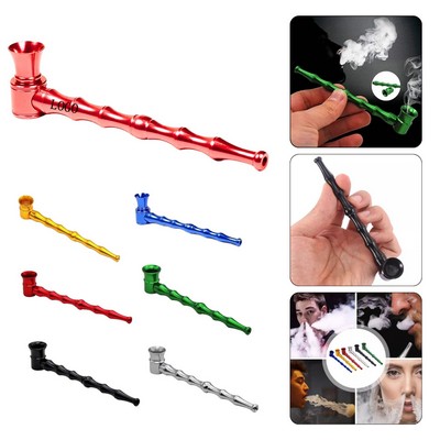 Bamboo Style Metal Smoking Pipe