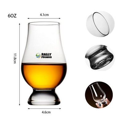Tulip-Shaped Whiskey Tasting Glass
