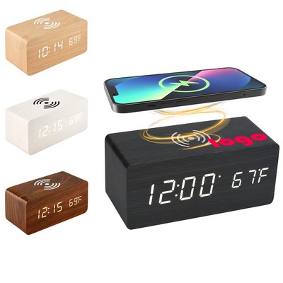 Multi-functional Wireless Charging PVC Clock