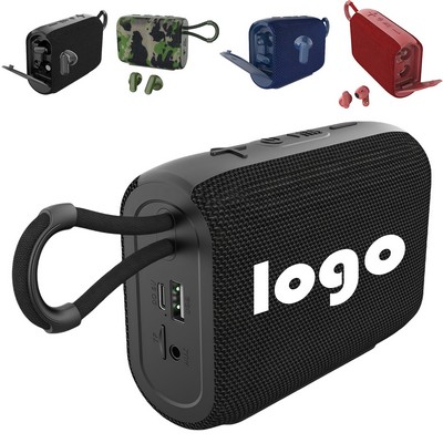 Portable Wireless Speaker W/ Earphones