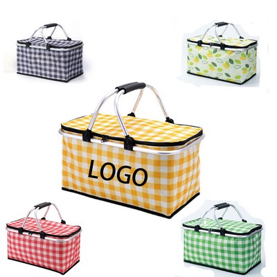 18 Inches Portable Collapsible Picnic Basket With Handles