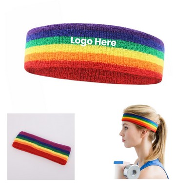 Rainbow Headband / Sweatband