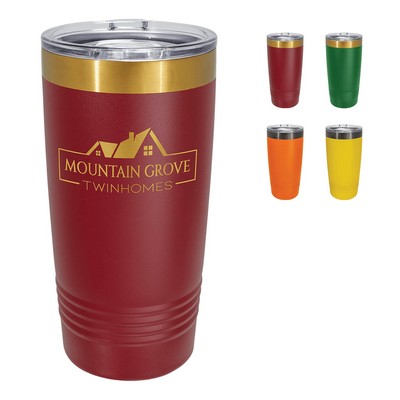 Polar Camel 20OZ ION-Plated Ringneck Tumbler with Slider Lid