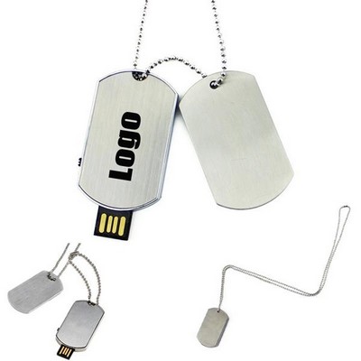 Dog tag usb flash drive