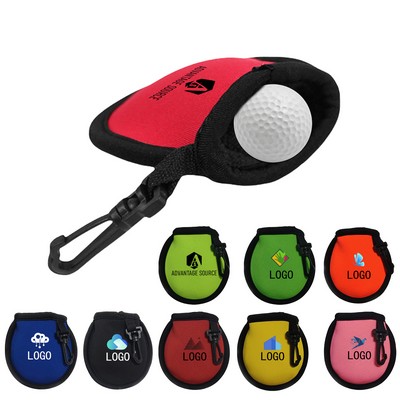 Neoprene Golf Ball Bag W/Cleaning Function