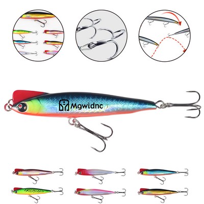 23g Sinking Lure Hard Bait Crankbait Pencil Bait for Bass Fishing Long Cast