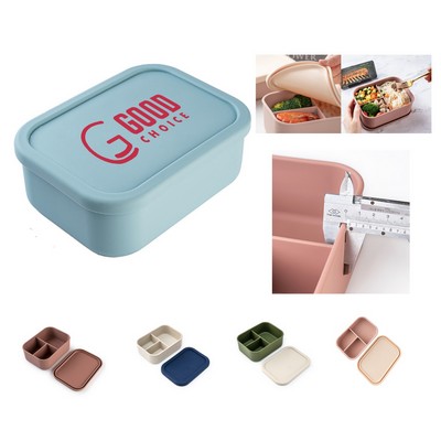 Large Thickened 3-Compartment Silicone Bento Box